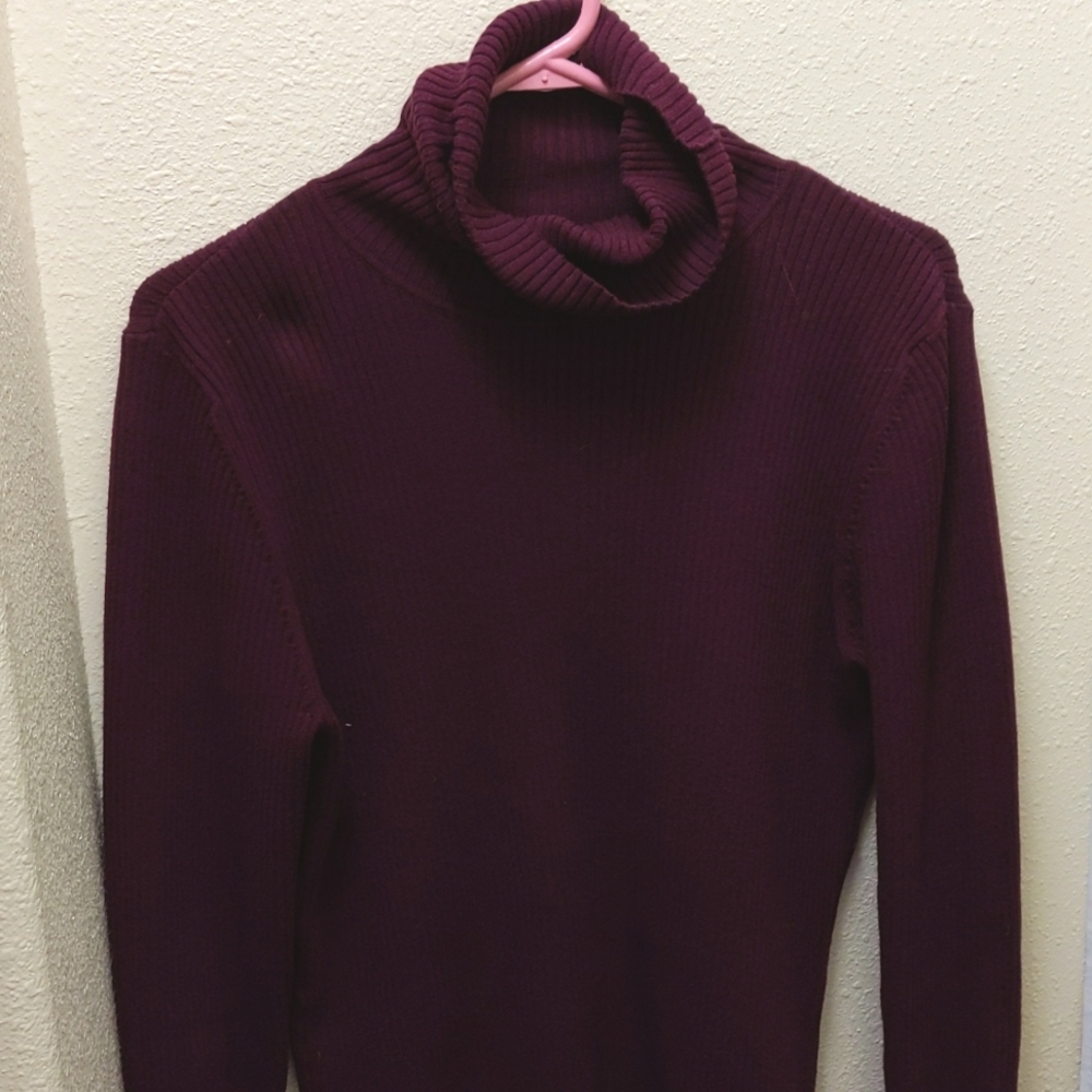 St. John's bay purple turtleneck